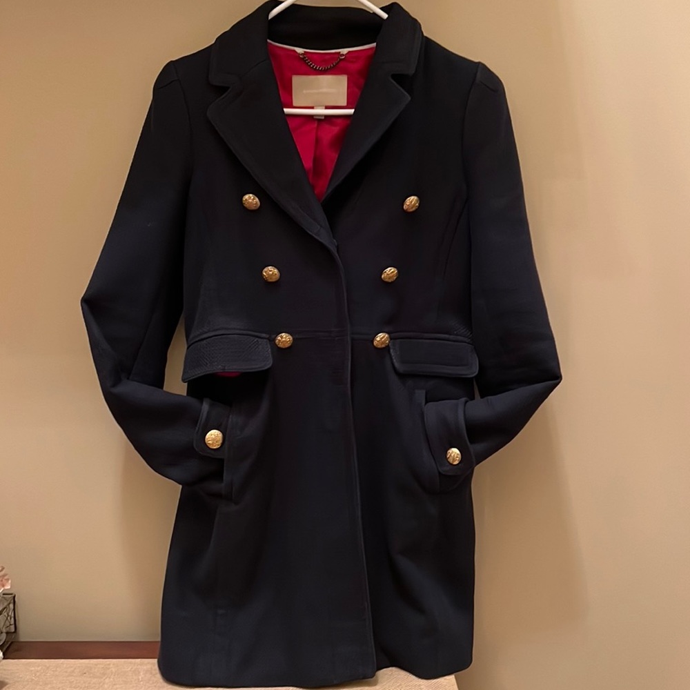 Beautiful classic tweed navy coat